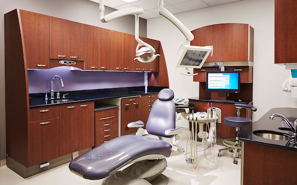 dental clinic with chair and equipment